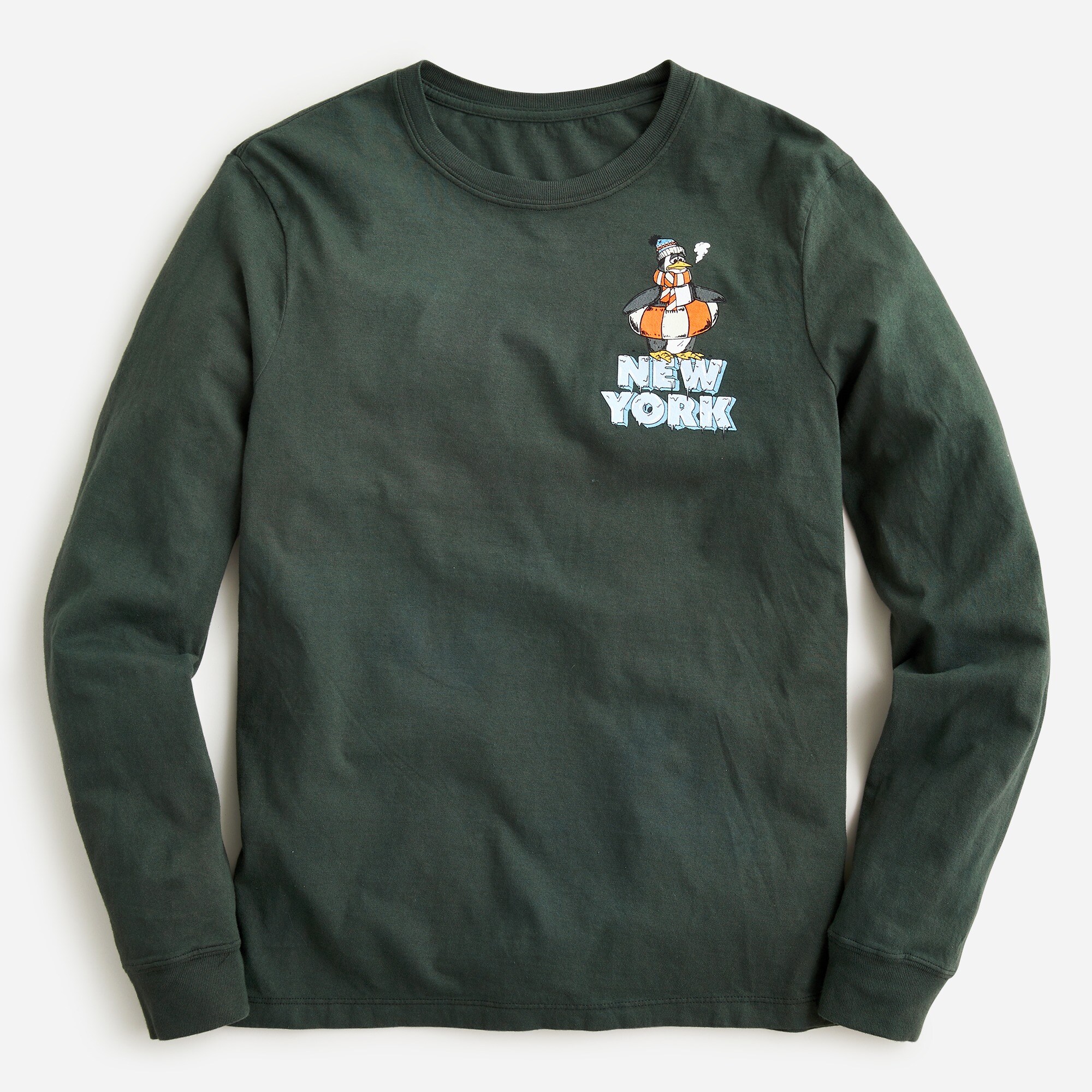 Long-sleeve made-in-the-USA Polar Plunge graphic T-shirt