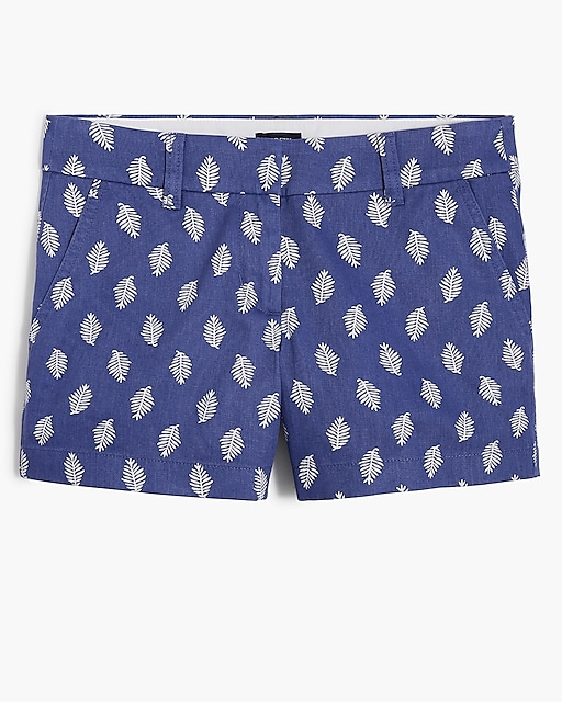  3.5&quot; floral classic chino short