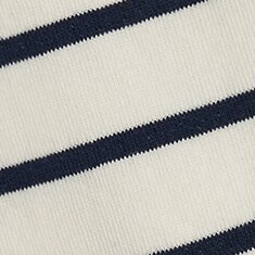 Tipped-stripe socks INDIGO NATURAL NAVAL 
