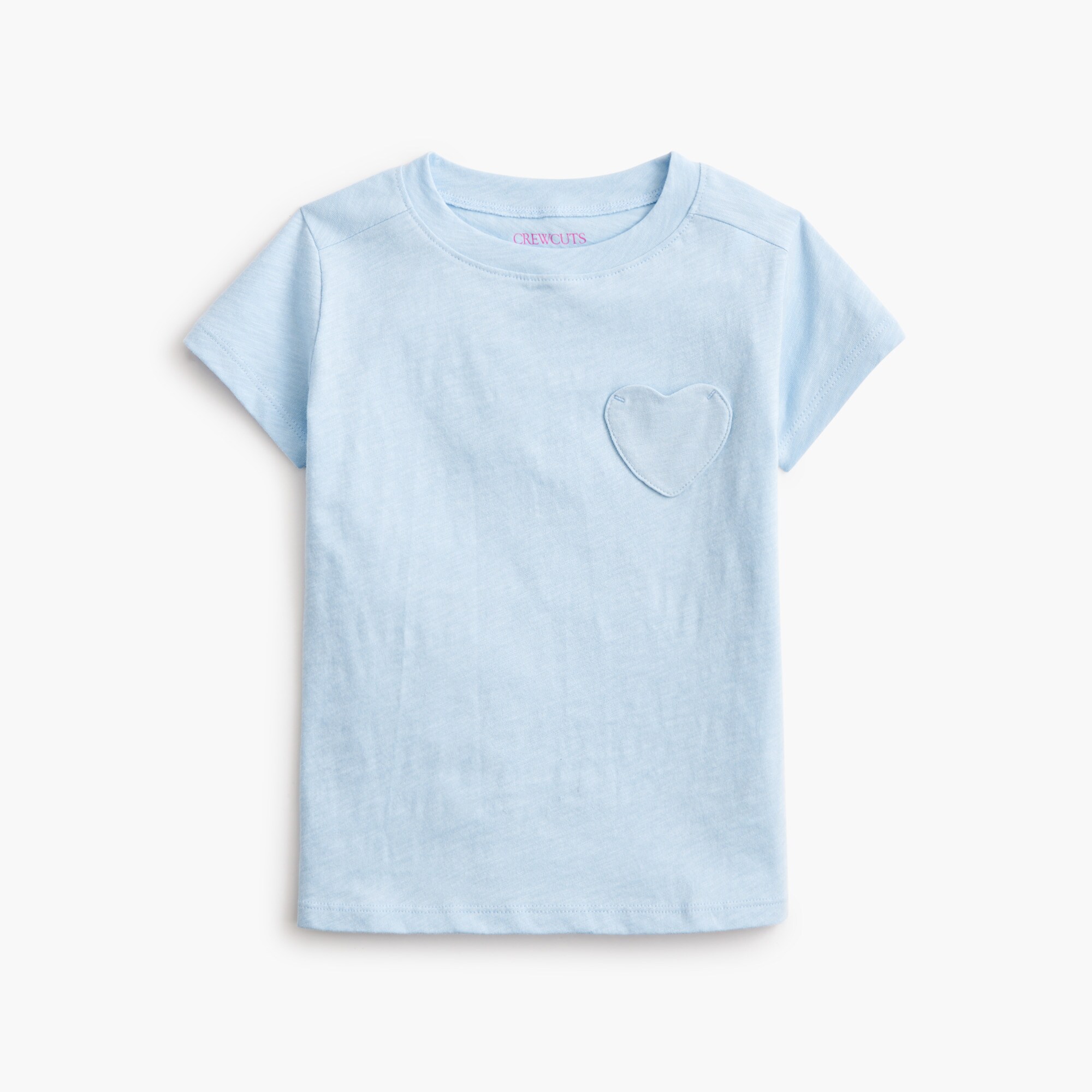 girls' heart-pocket tee for girls