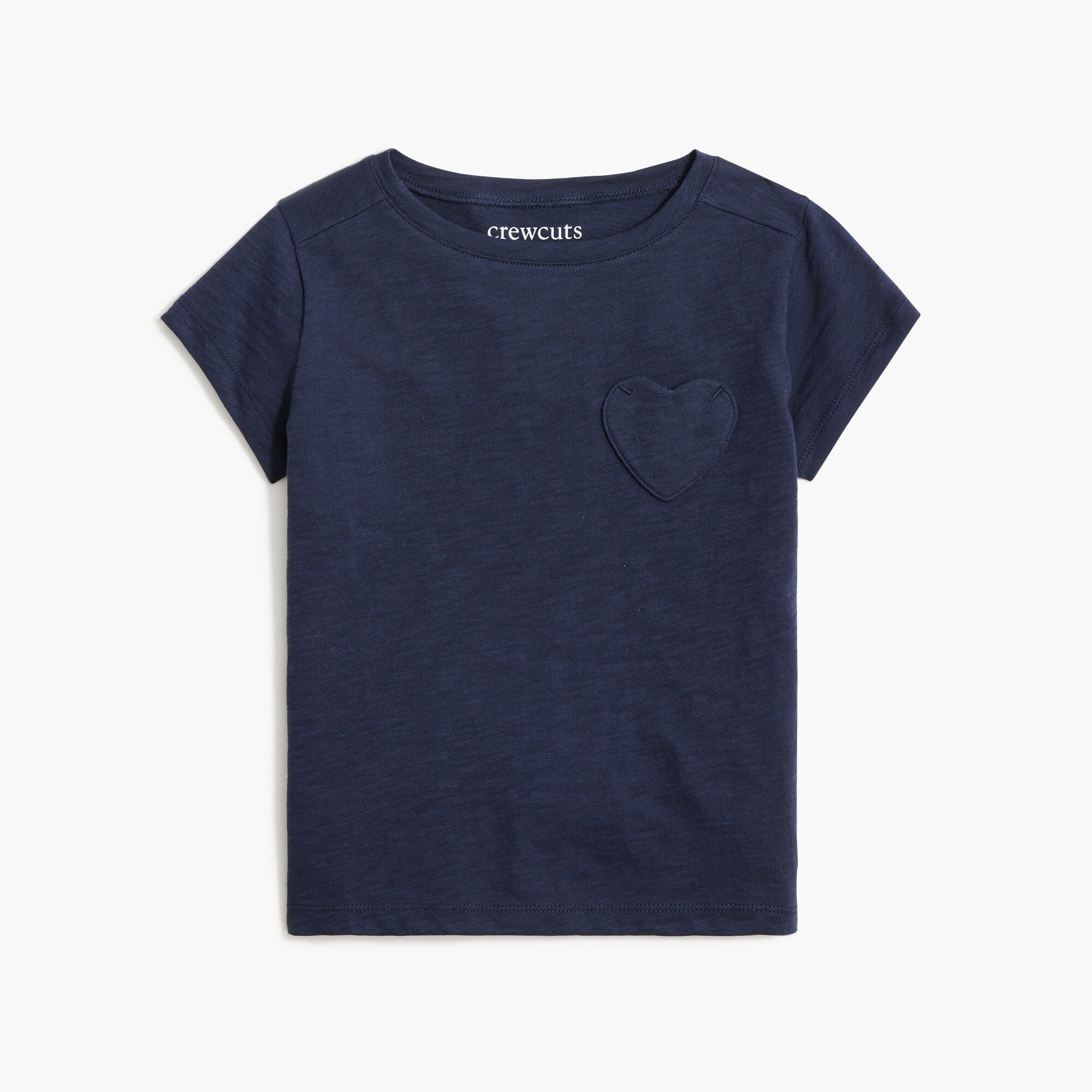  Girls' heart-pocket tee