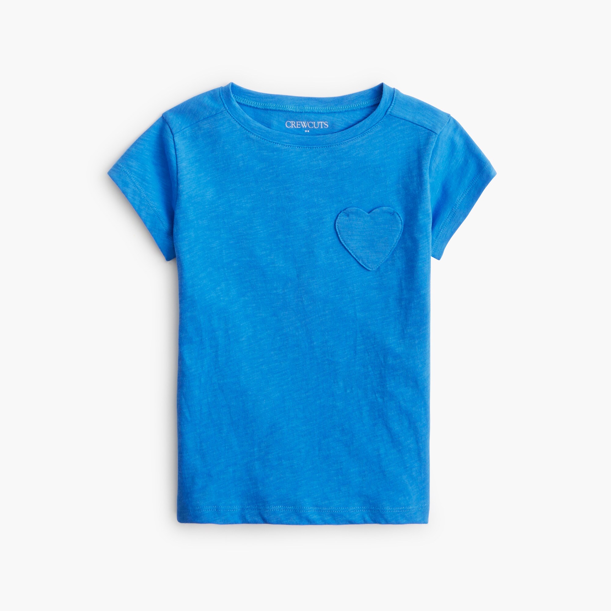  Girls' heart-pocket tee