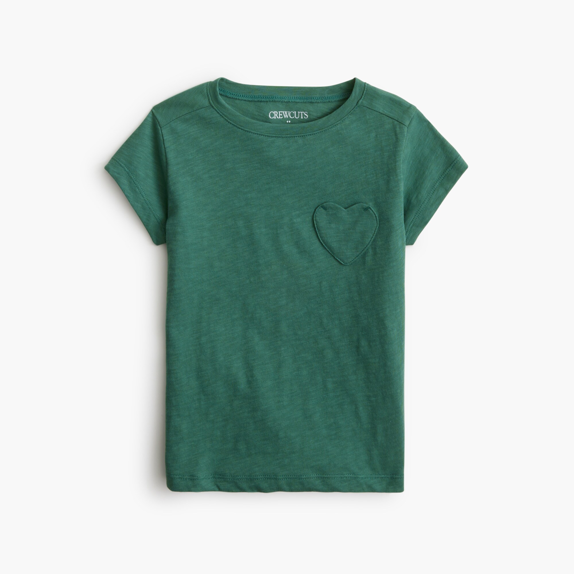  Girls' heart-pocket tee