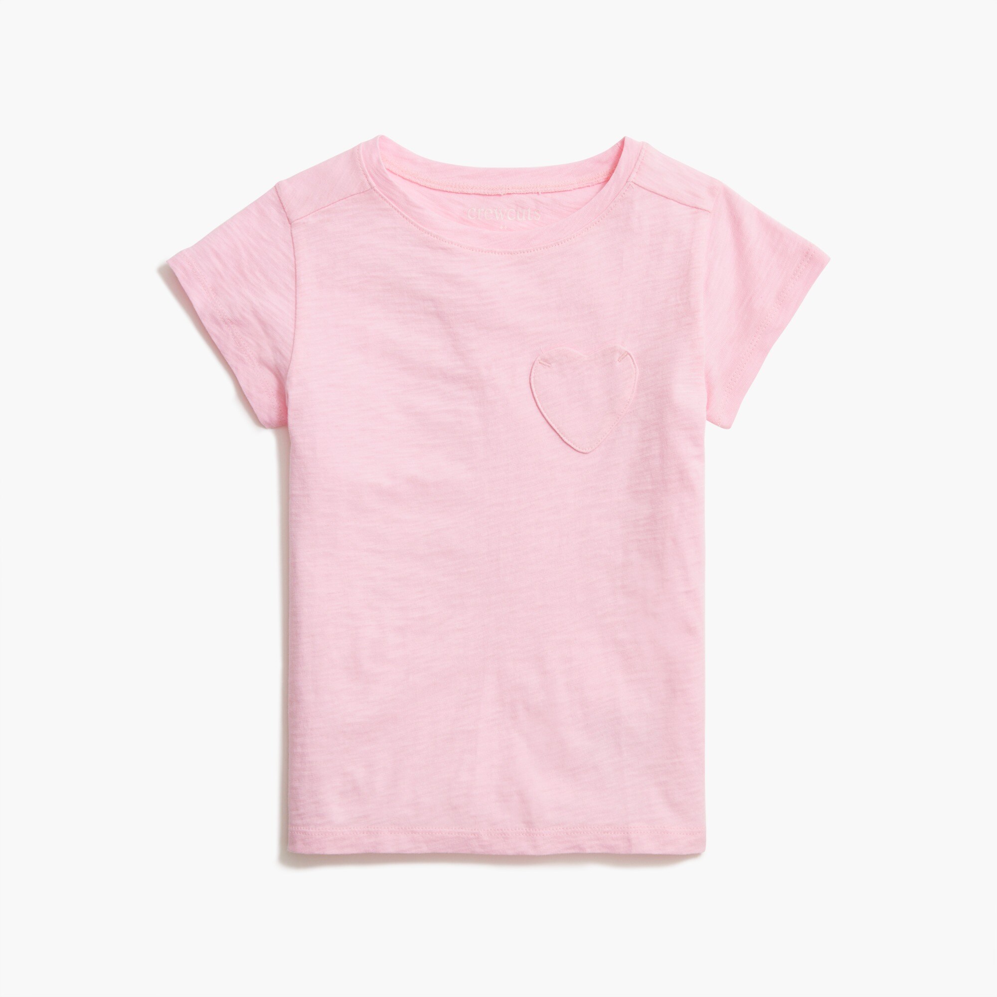 girls Girls&apos; heart-pocket tee