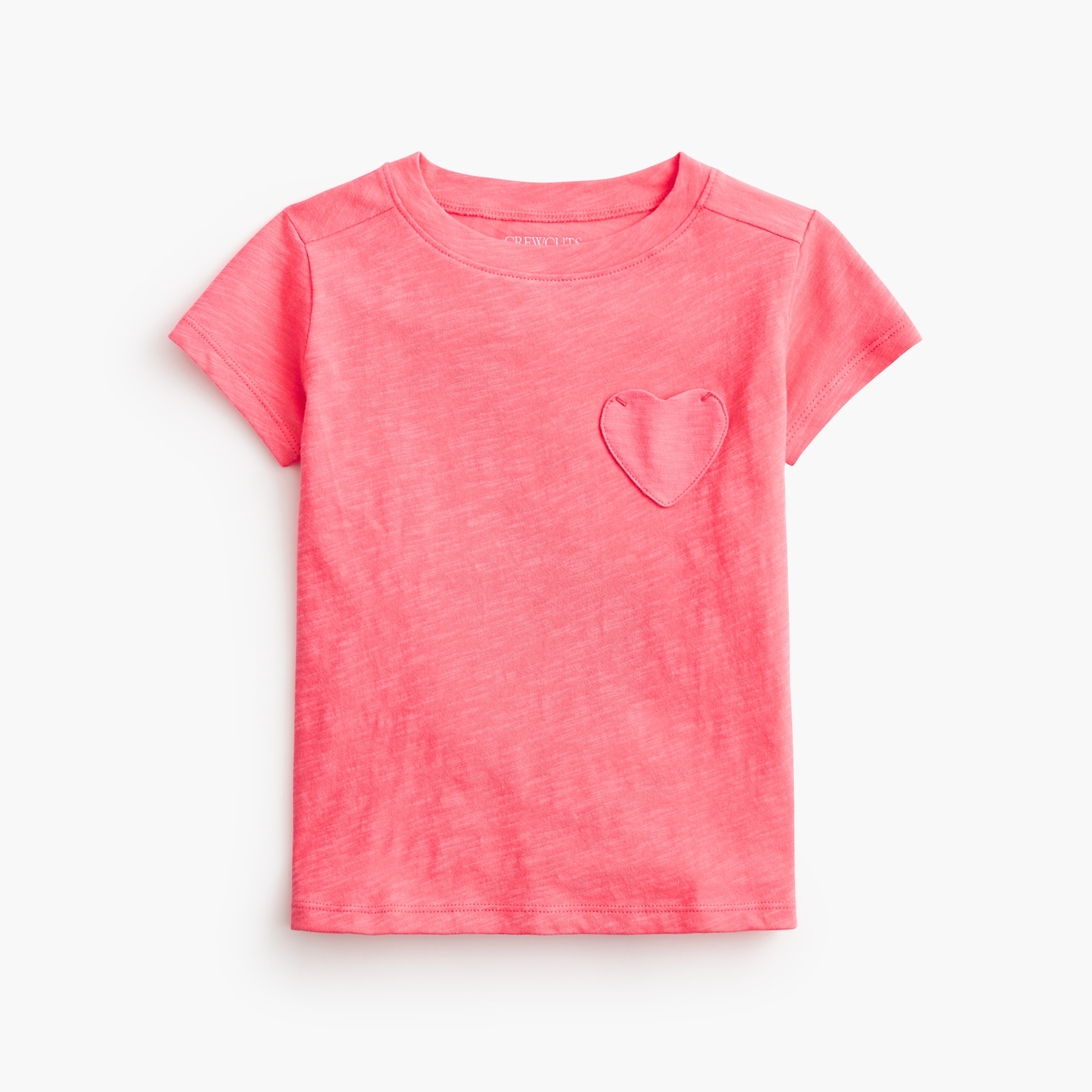  Girls' heart-pocket tee