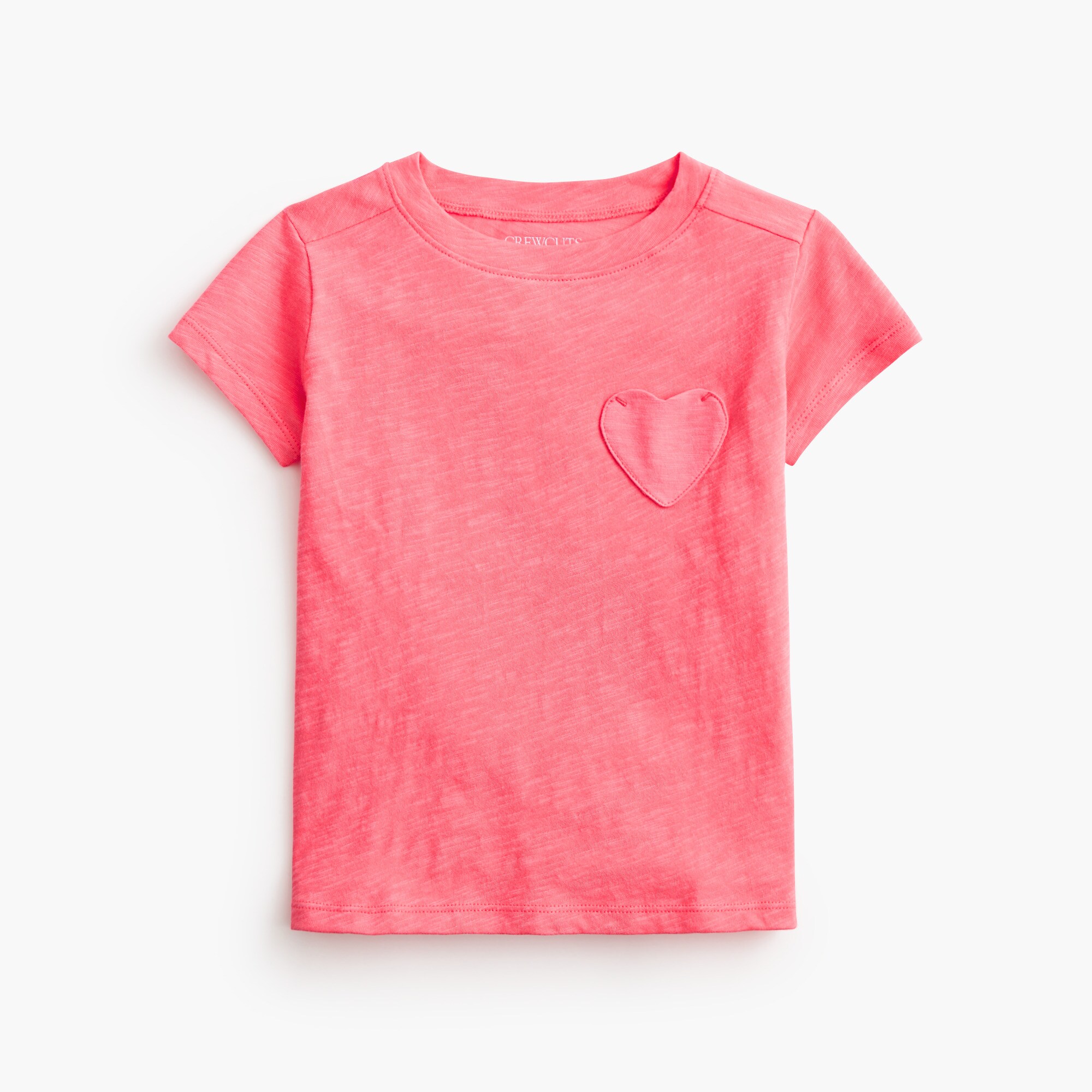 girls' heart-pocket tee for girls