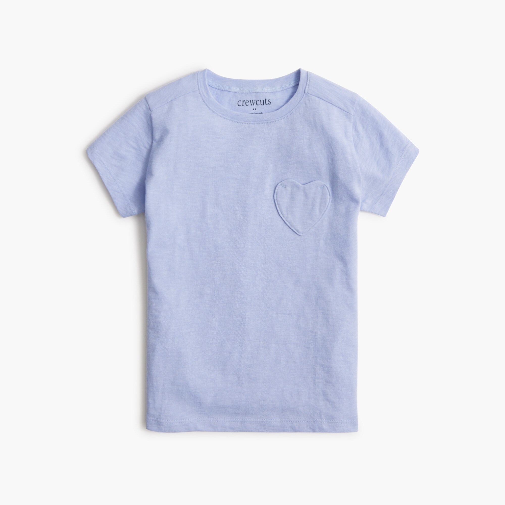  Girls' heart-pocket tee