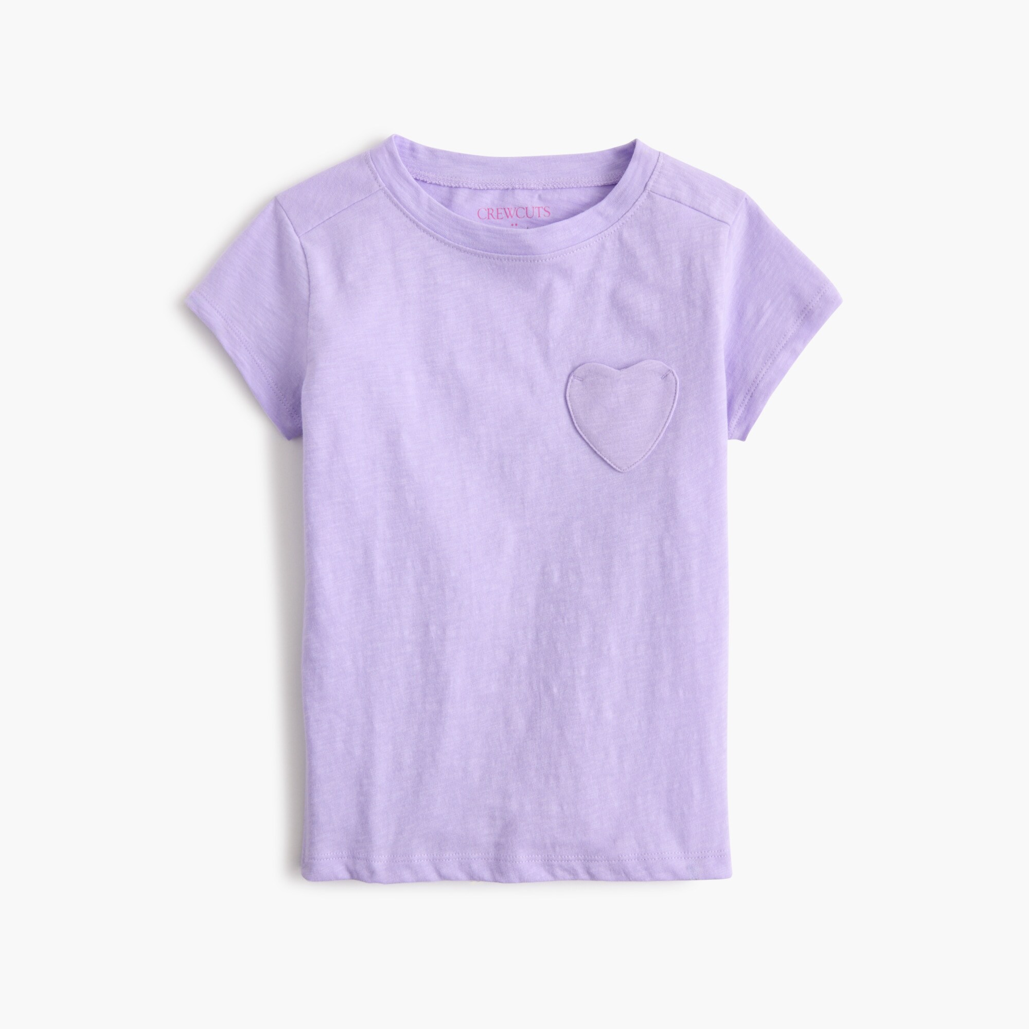 Girls' heart-pocket tee