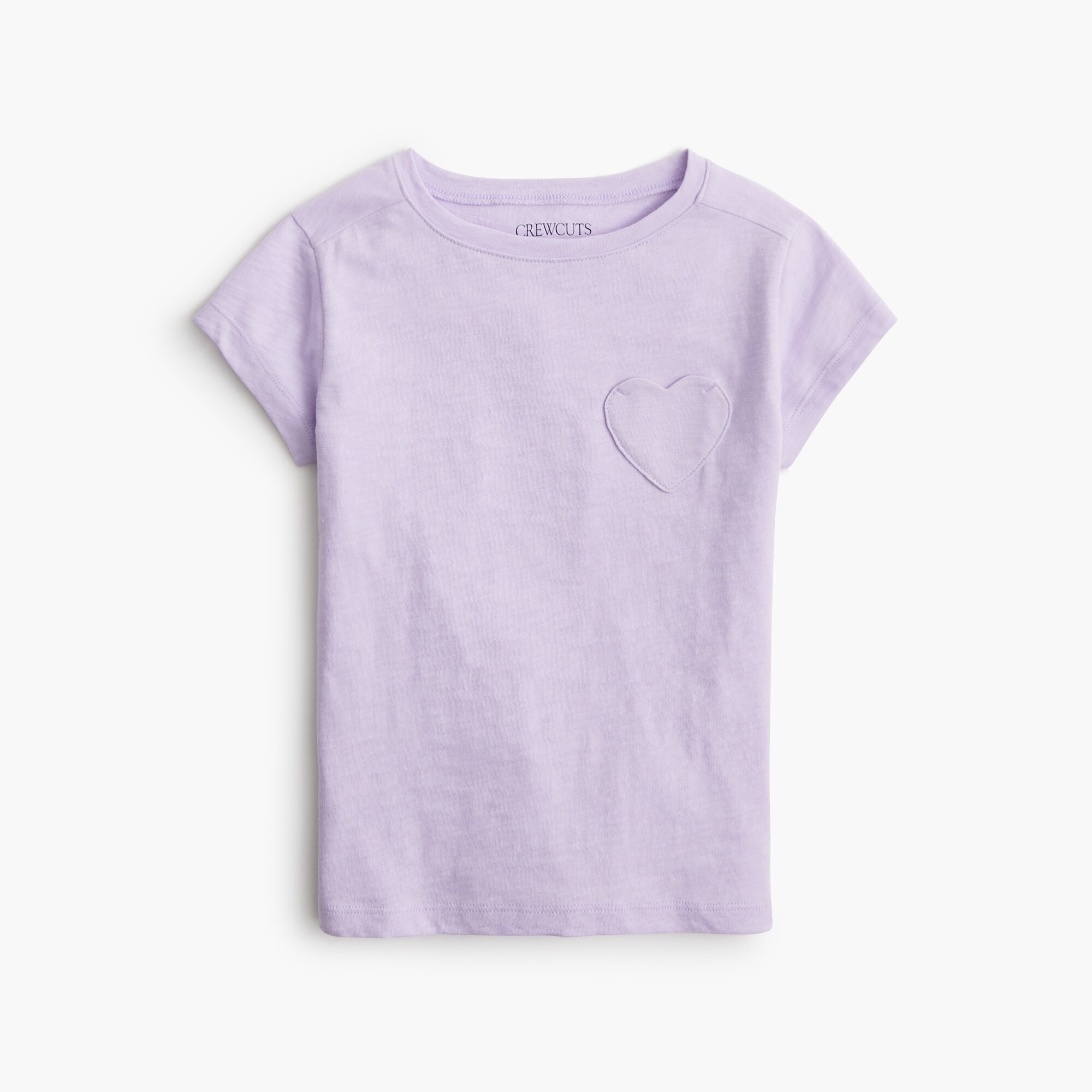 Girls' heart-pocket tee