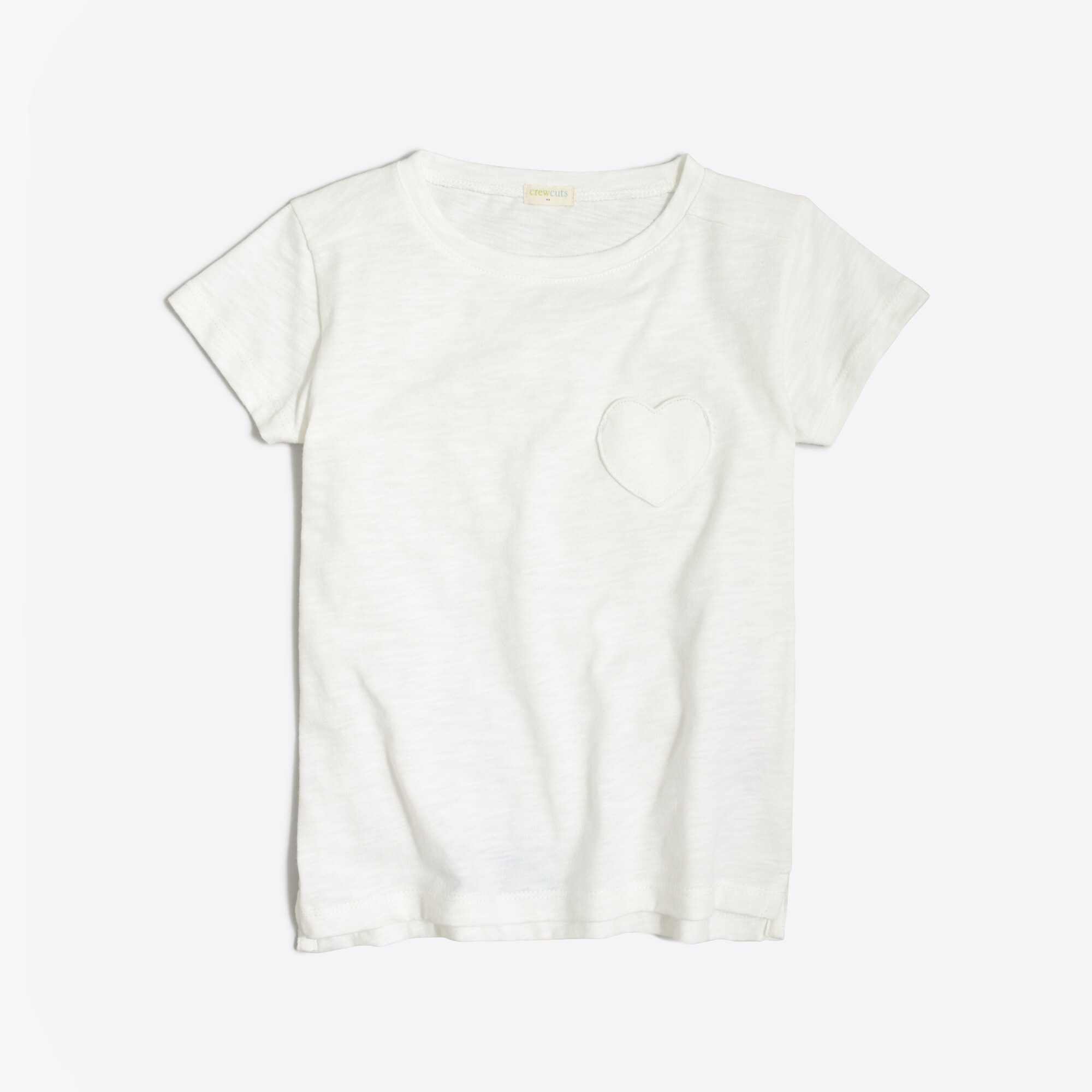 girls' heart-pocket tee for girls