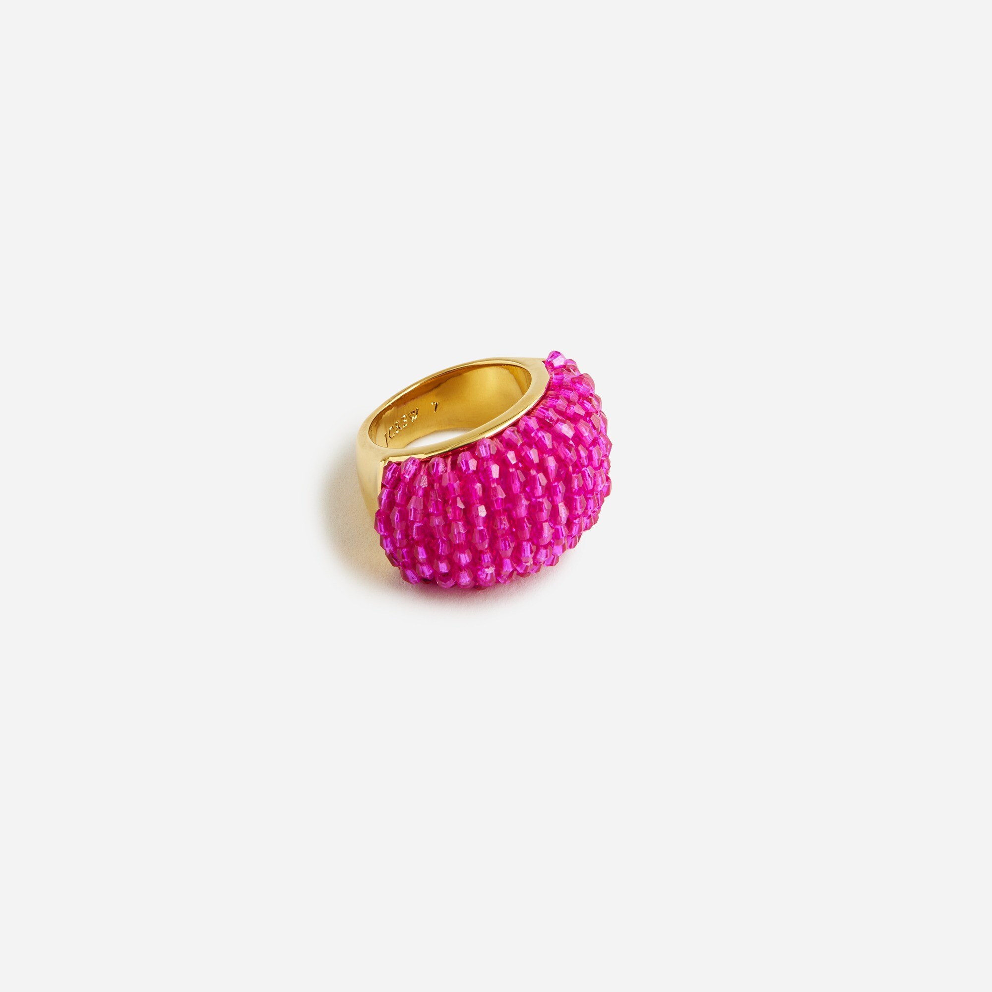  Woven beaded ring