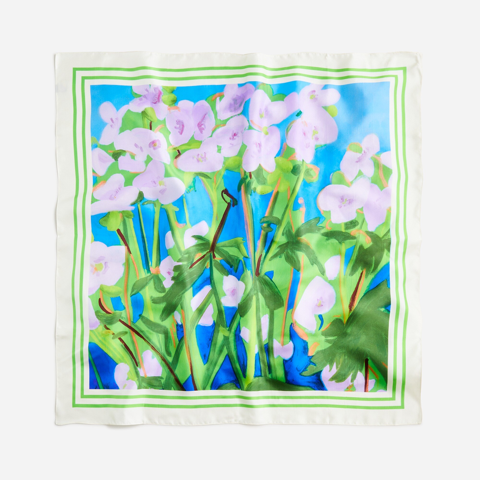 Nicole Wittenberg X J.Crew printed scarf