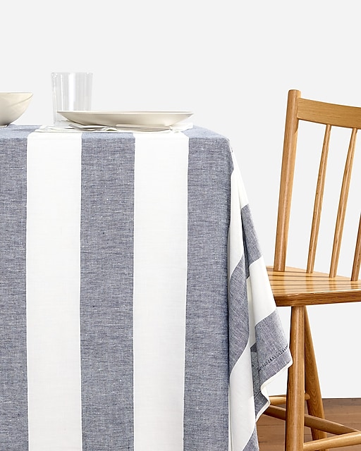 homes Tablecloth in heritage stripe