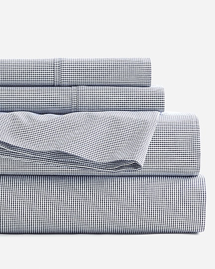 homes Full/queen sheet set in heritage micro gingham