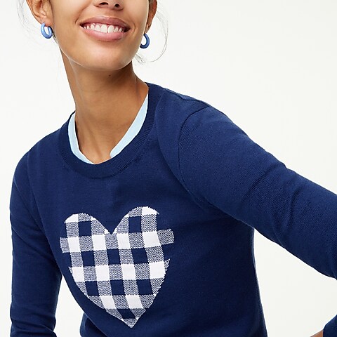 womens Heart Teddie sweater