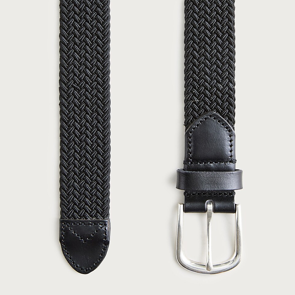 Contrast-stitch Belt In Leather For Men | J.Crew