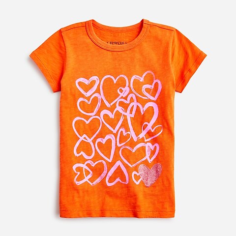 girls Girls&apos; hearts graphic T-shirt