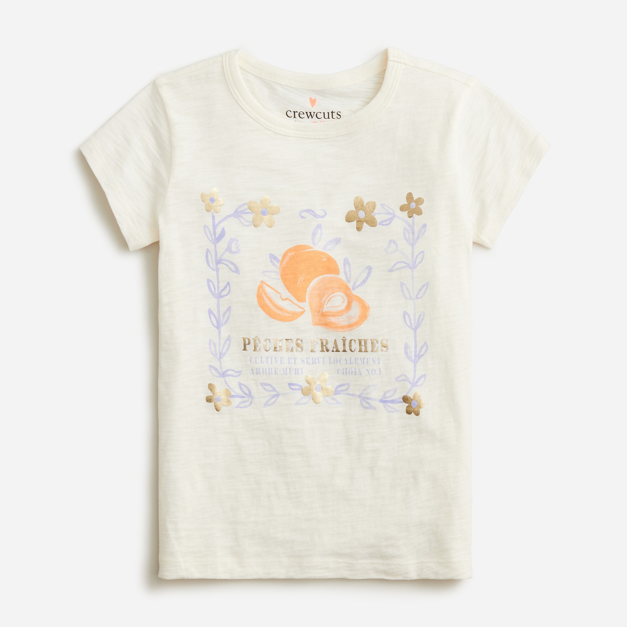  Girls&apos; peaches graphic T-shirt
