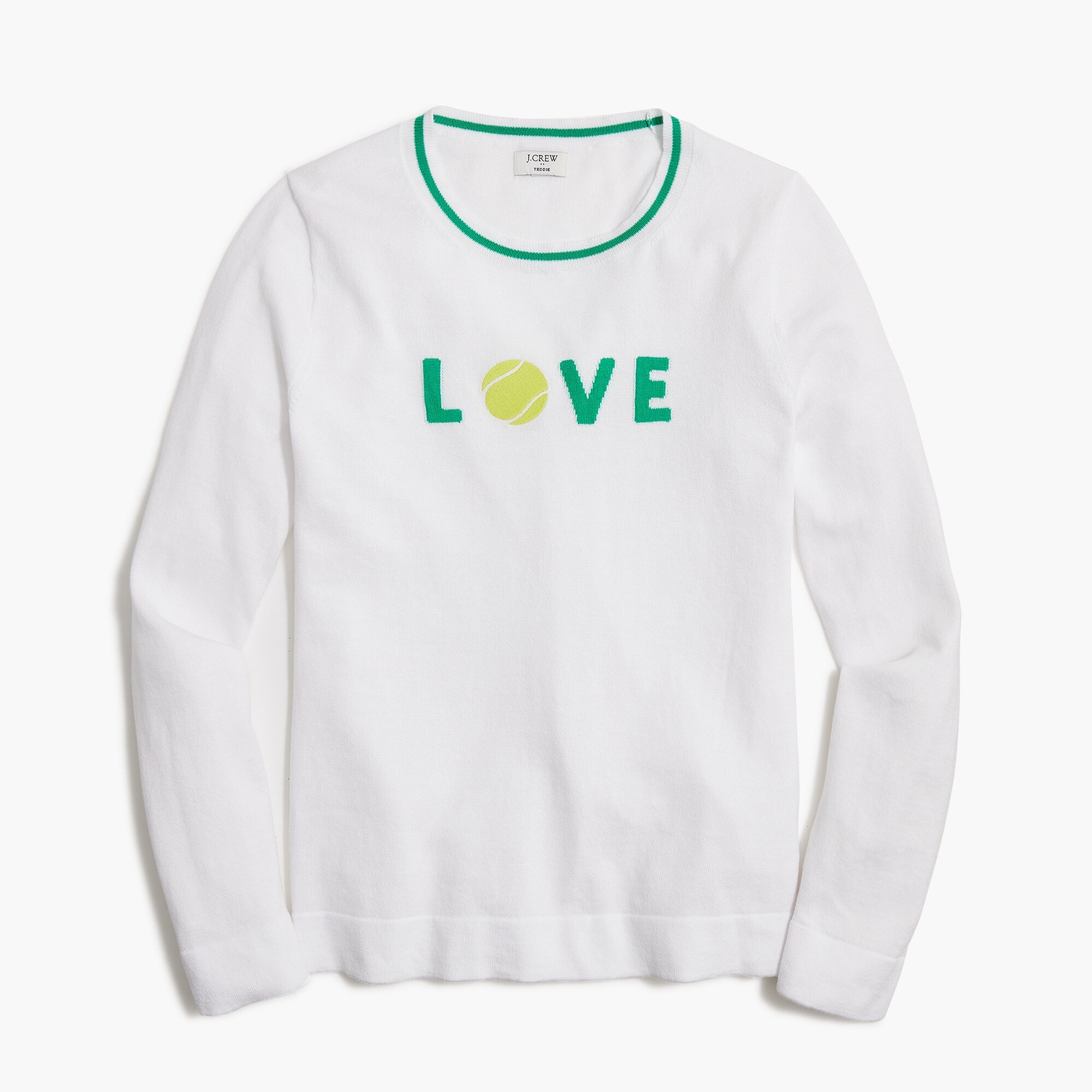 tennis teddie sweater for women