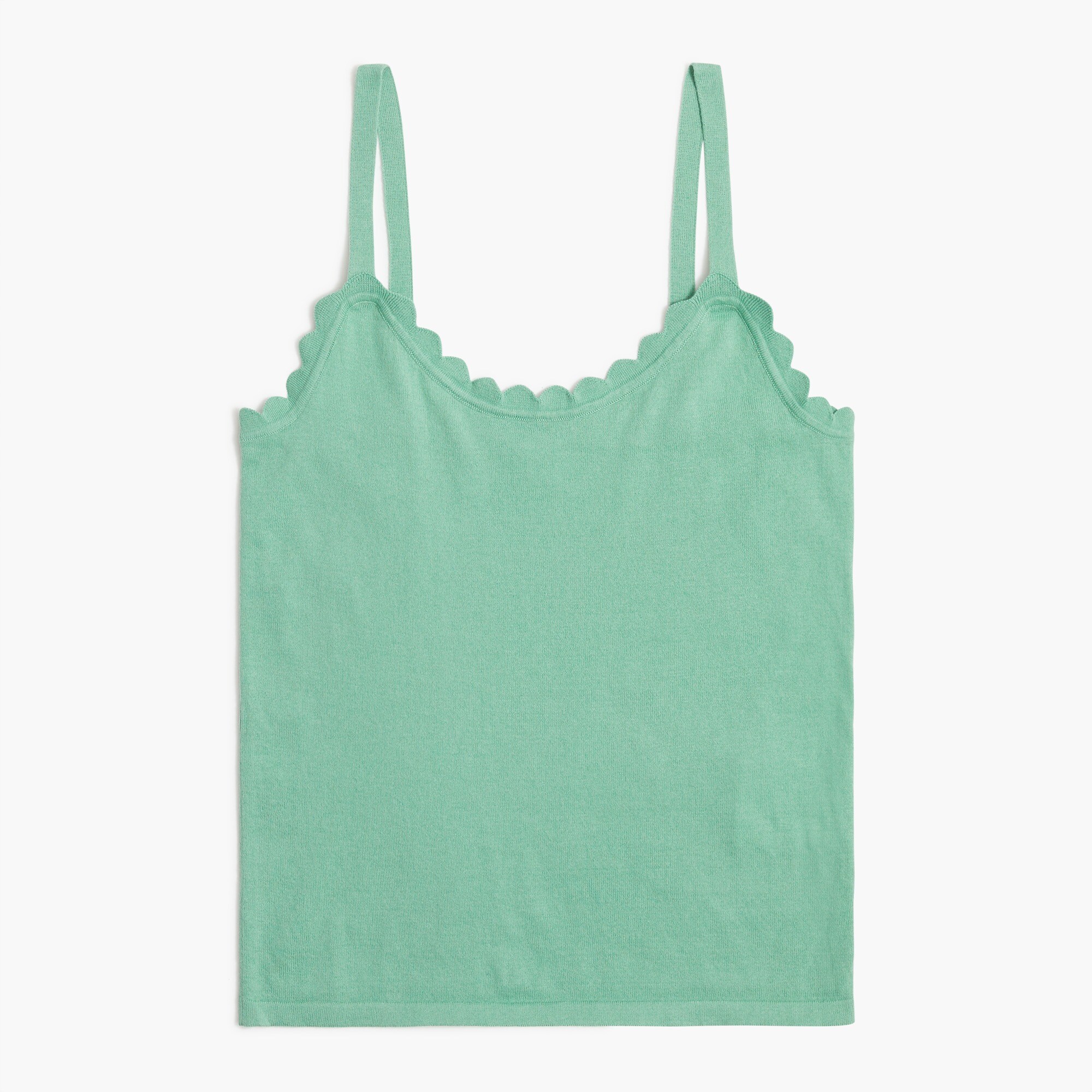 scalloped sweater shell for women