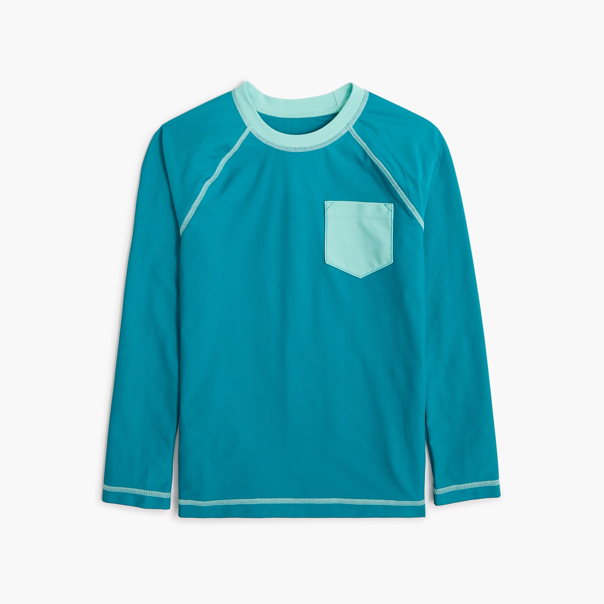 Kids' long-sleeve rash guard with UPF 50+