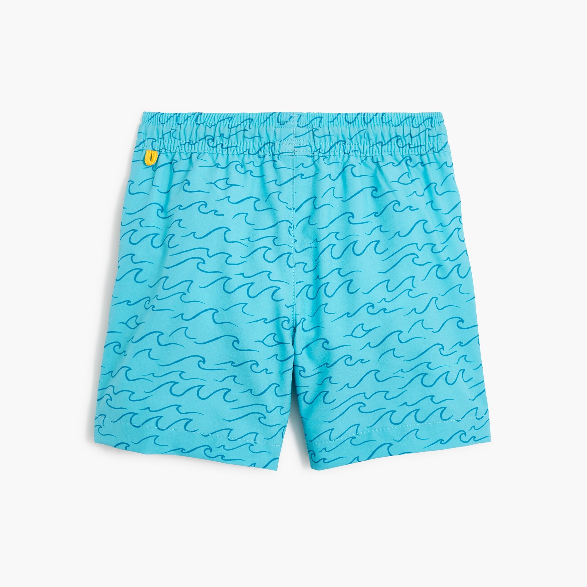 Boys' wave-print swim trunk