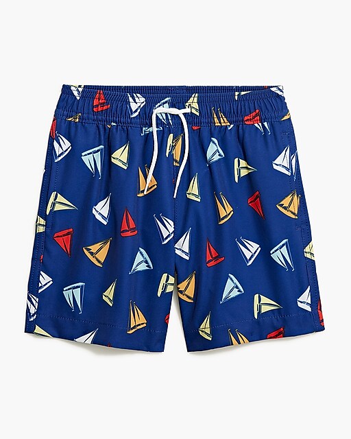 boys Boys&apos; sailboat-print swim trunk