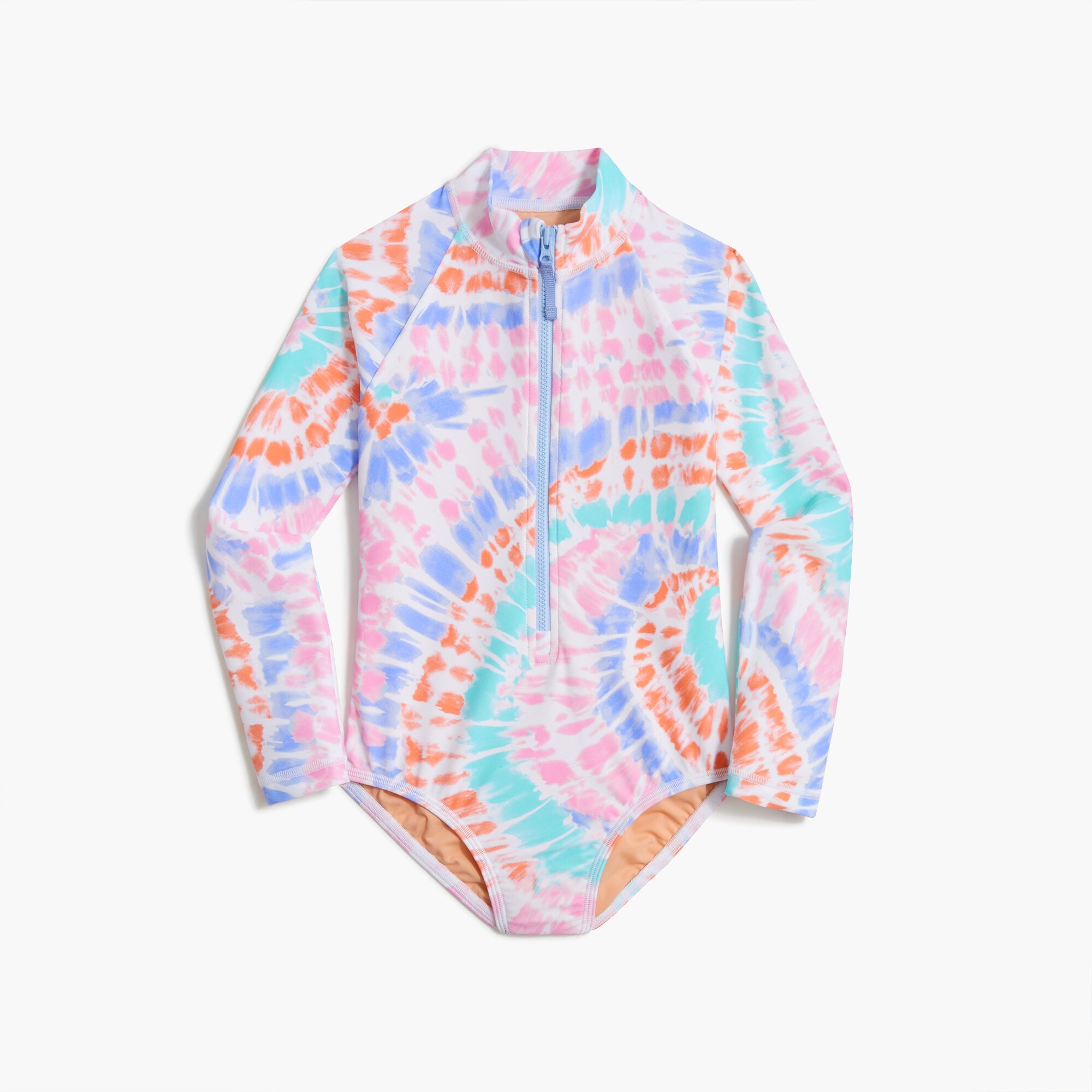 Girls' tie-dye rash guard