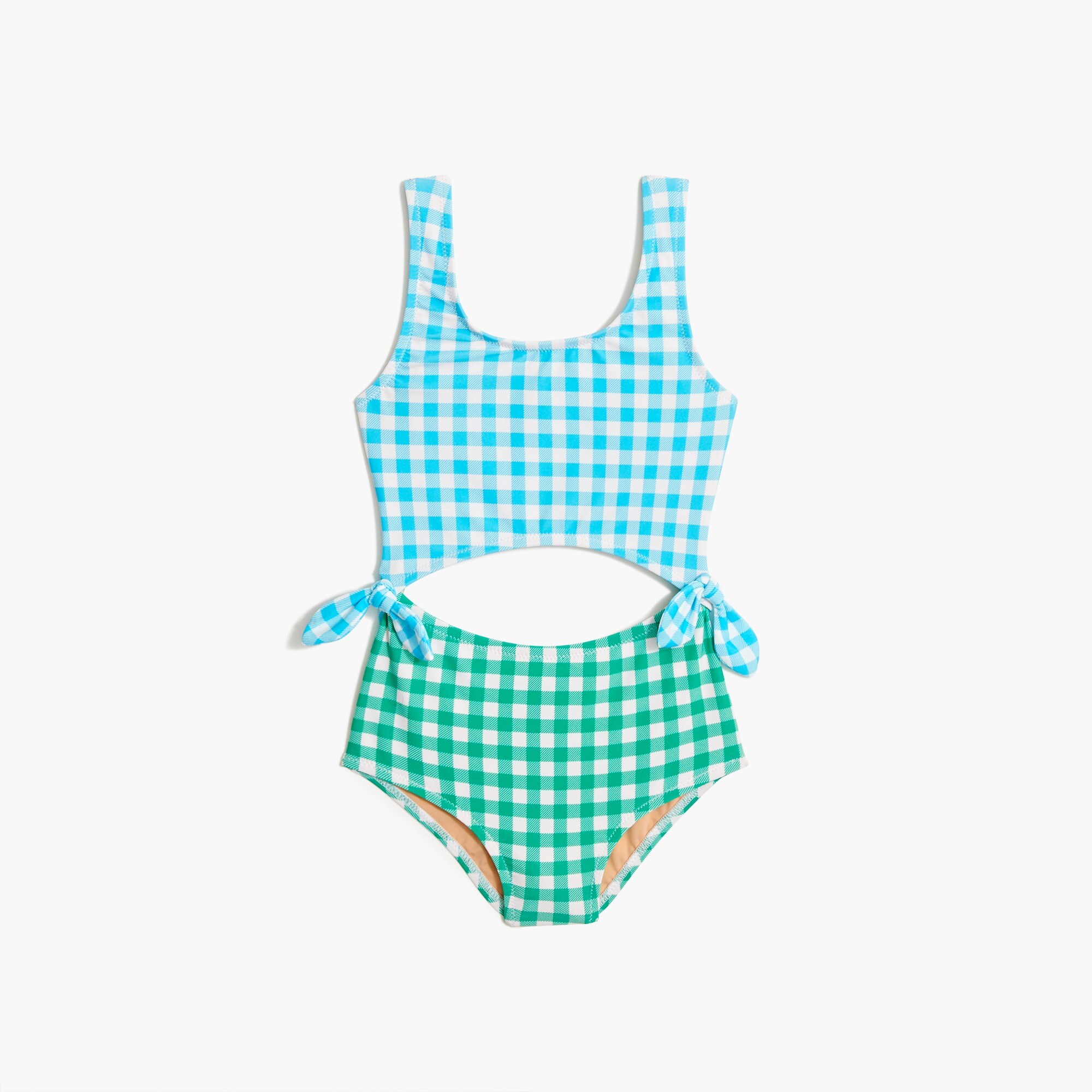 girls' cutout one-piece swimsuit for girls