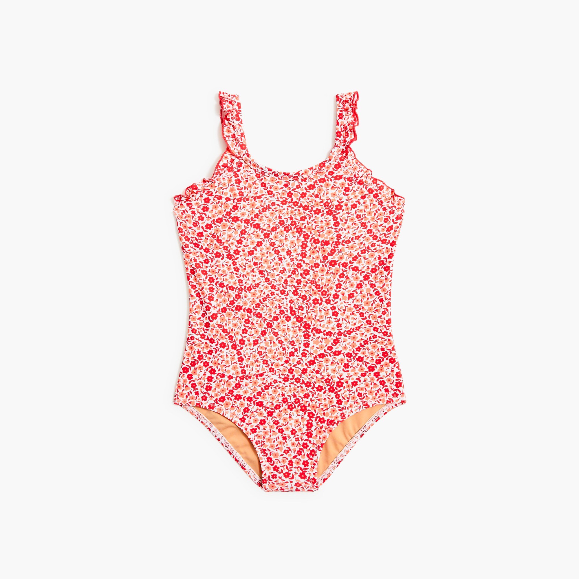 girls' ruffle-strap one-piece swimsuit for girls