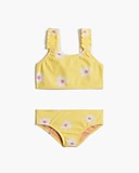 Girls&apos; daisy ruffle-strap swimsuit set