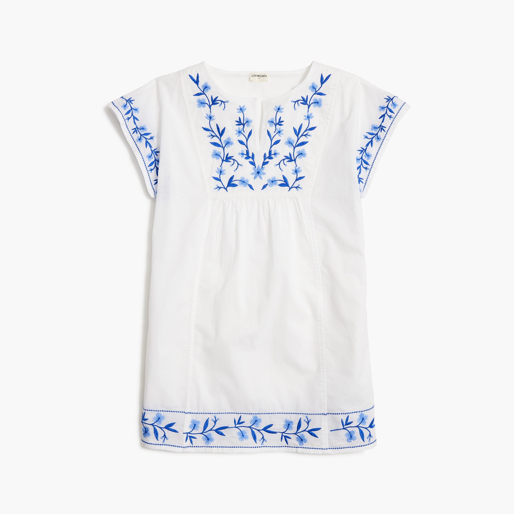Girls' embroidered cover-up dress