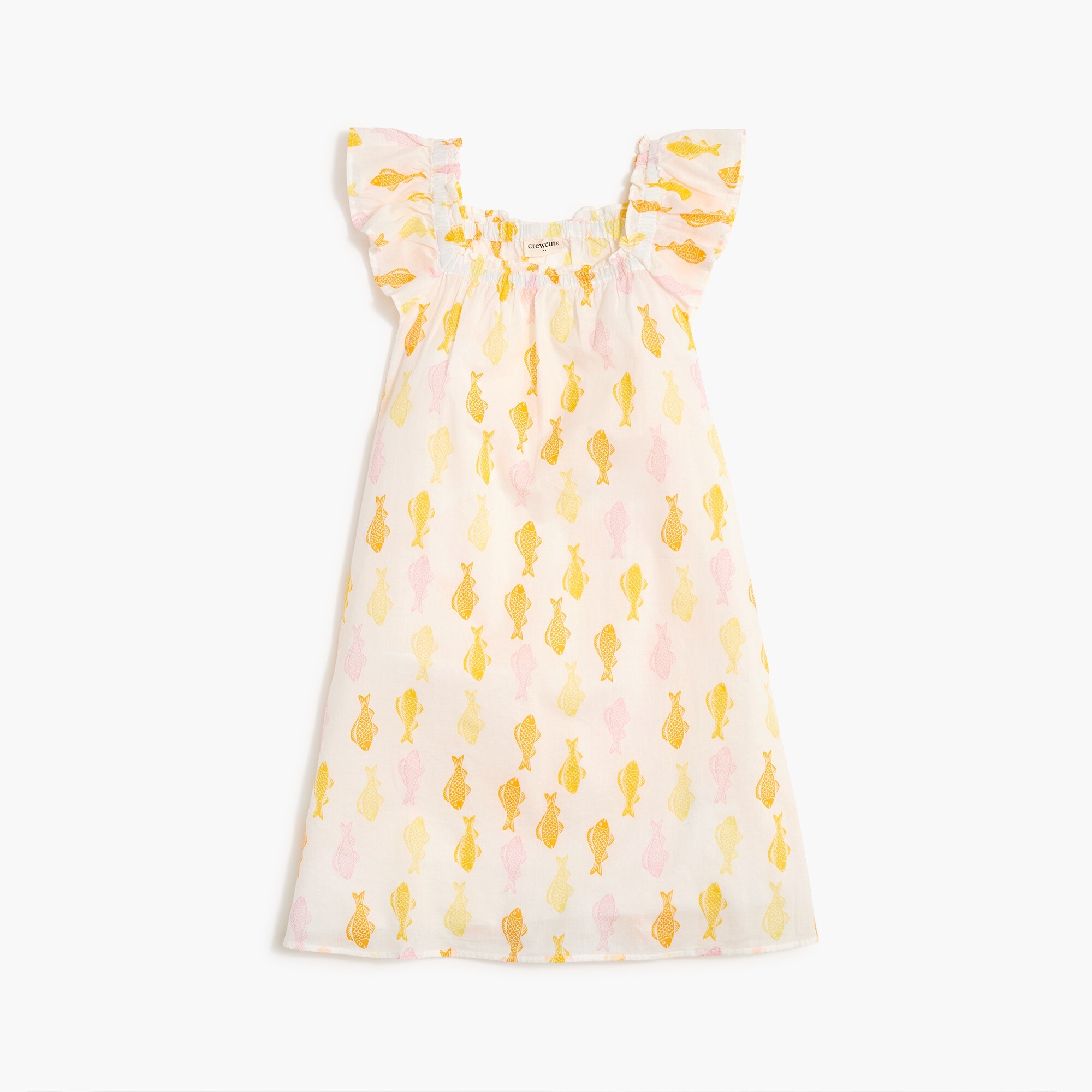 Girls' squareneck cover-up dress