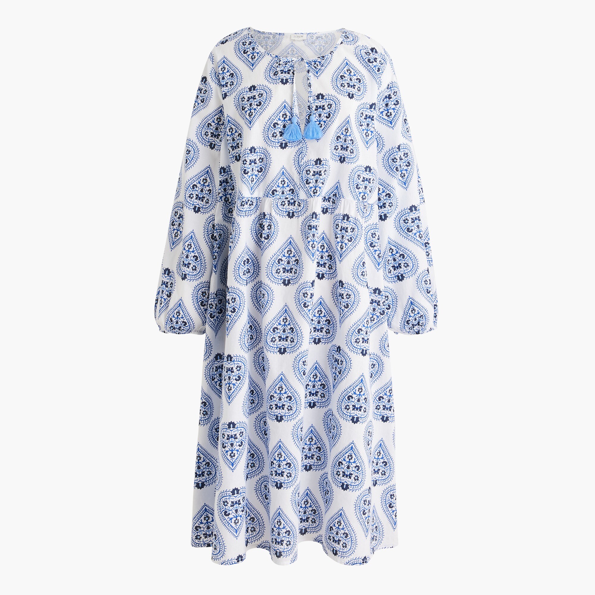 Long-sleeve tunic cover-up