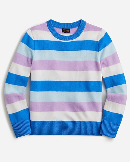  Kids&apos; cashmere crewneck sweater in stripe