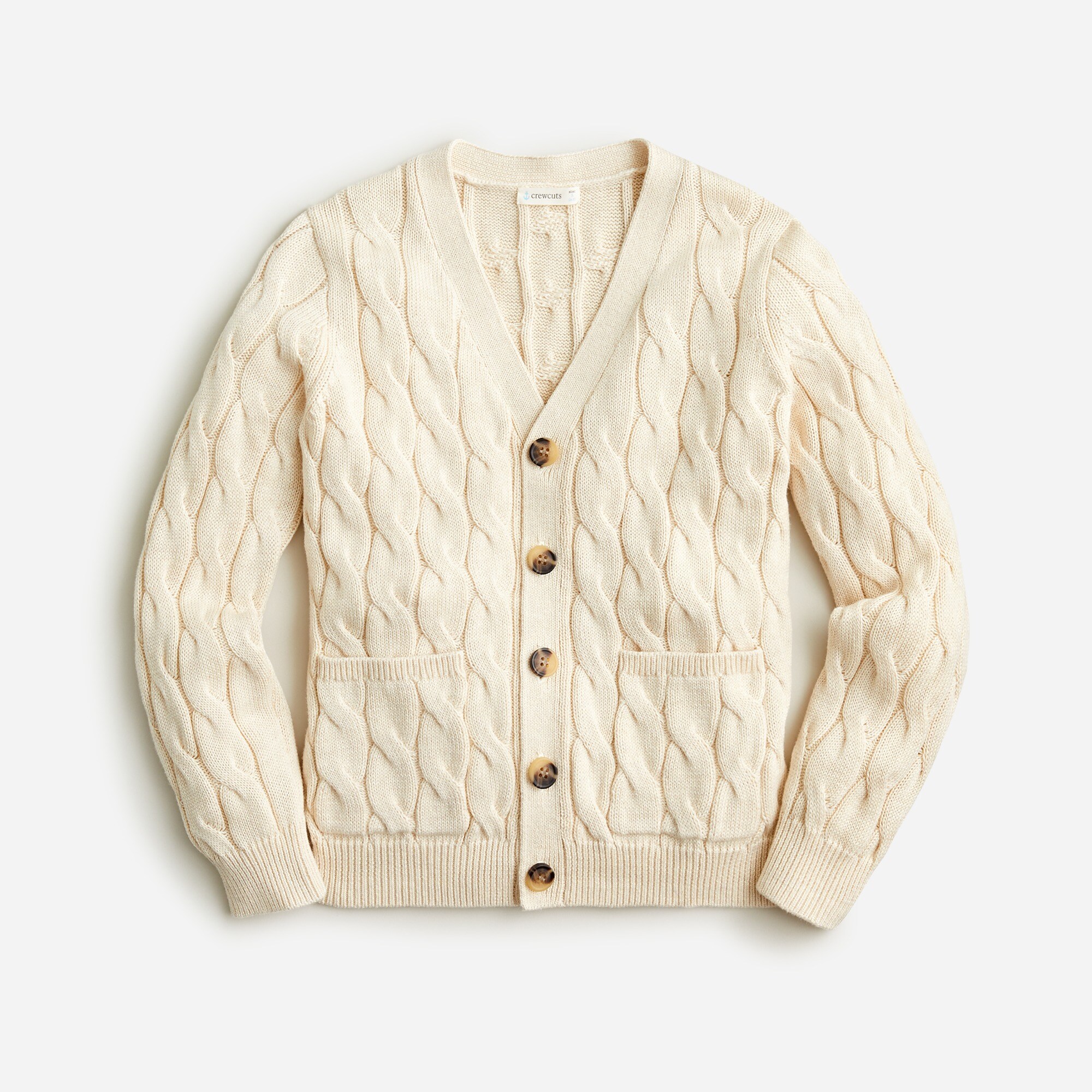  Kids&apos; V-neck cable-knit cardigan sweater