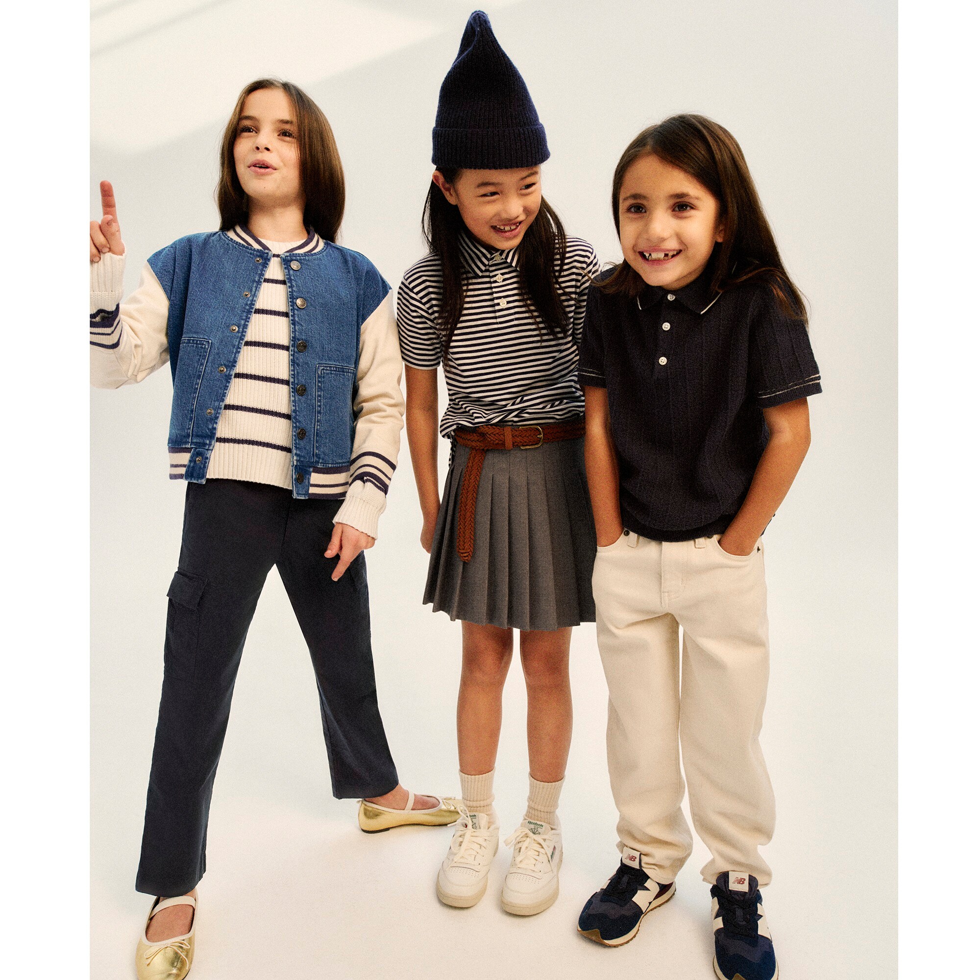 Kids' short-sleeve polo shirt in stripe
