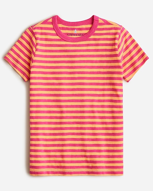  Kids' short-sleeve slub cotton T-shirt in stripe