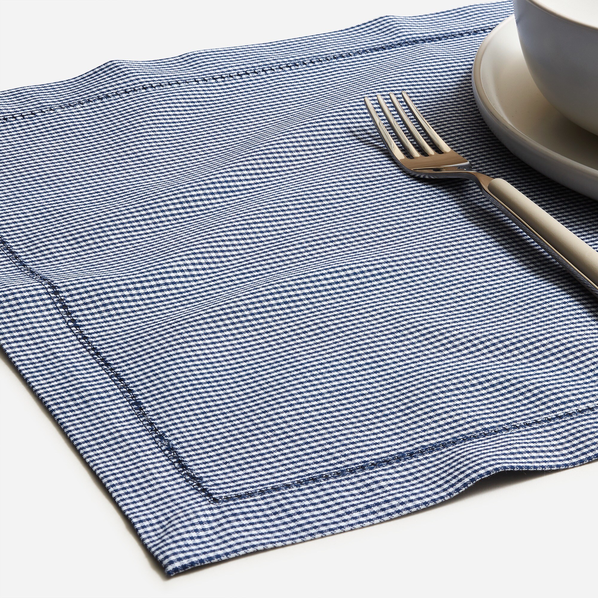 womens Set-of-four place mats in heritage microgingham