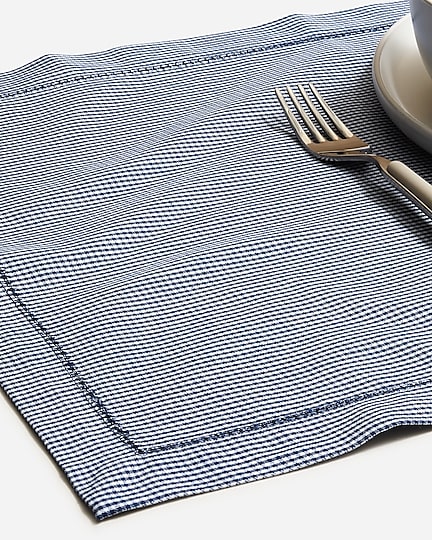homes Set-of-four place mats in heritage micro gingham