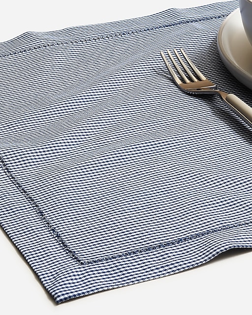 womens Set-of-four place mats in heritage microgingham