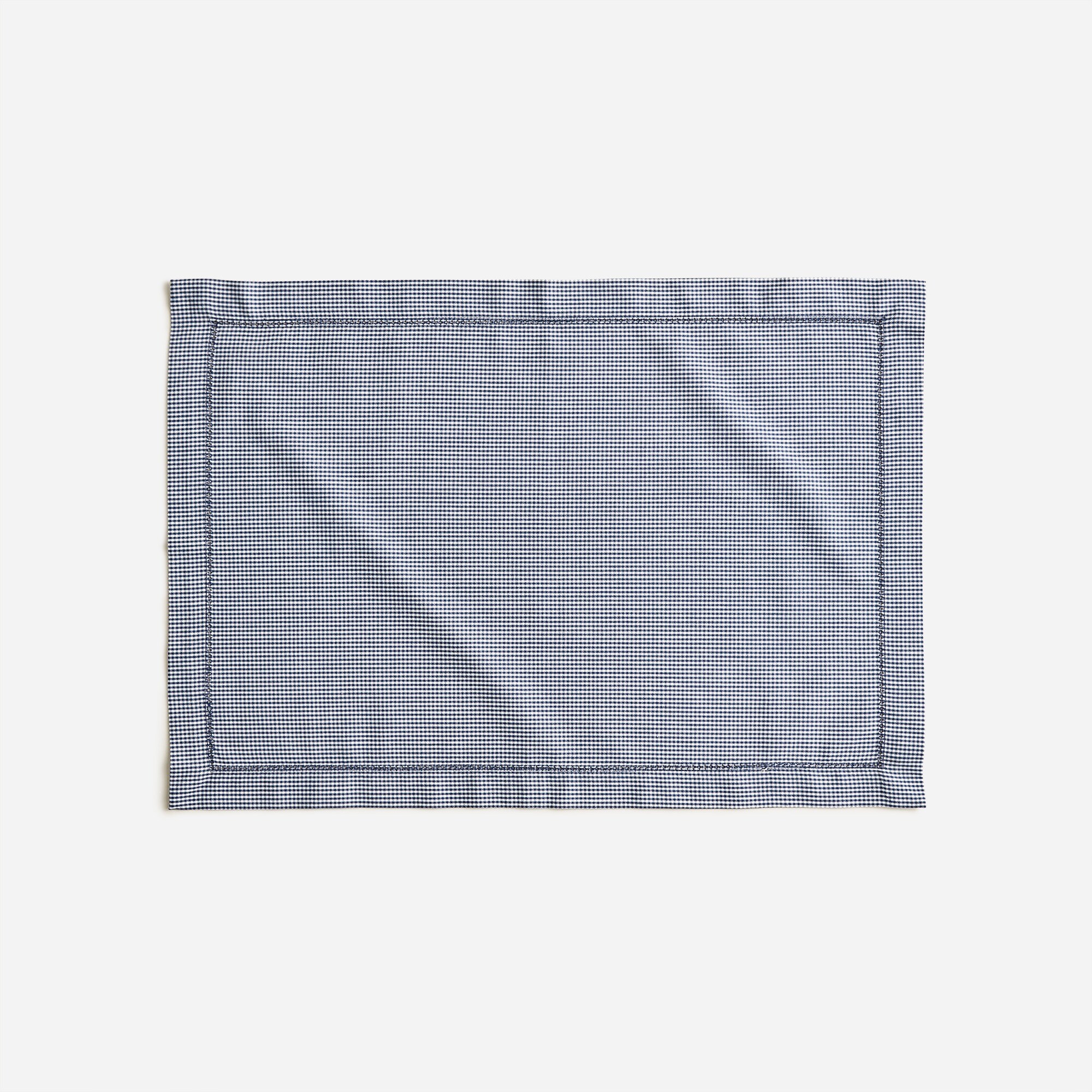 Set-of-four place mats in heritage microgingham