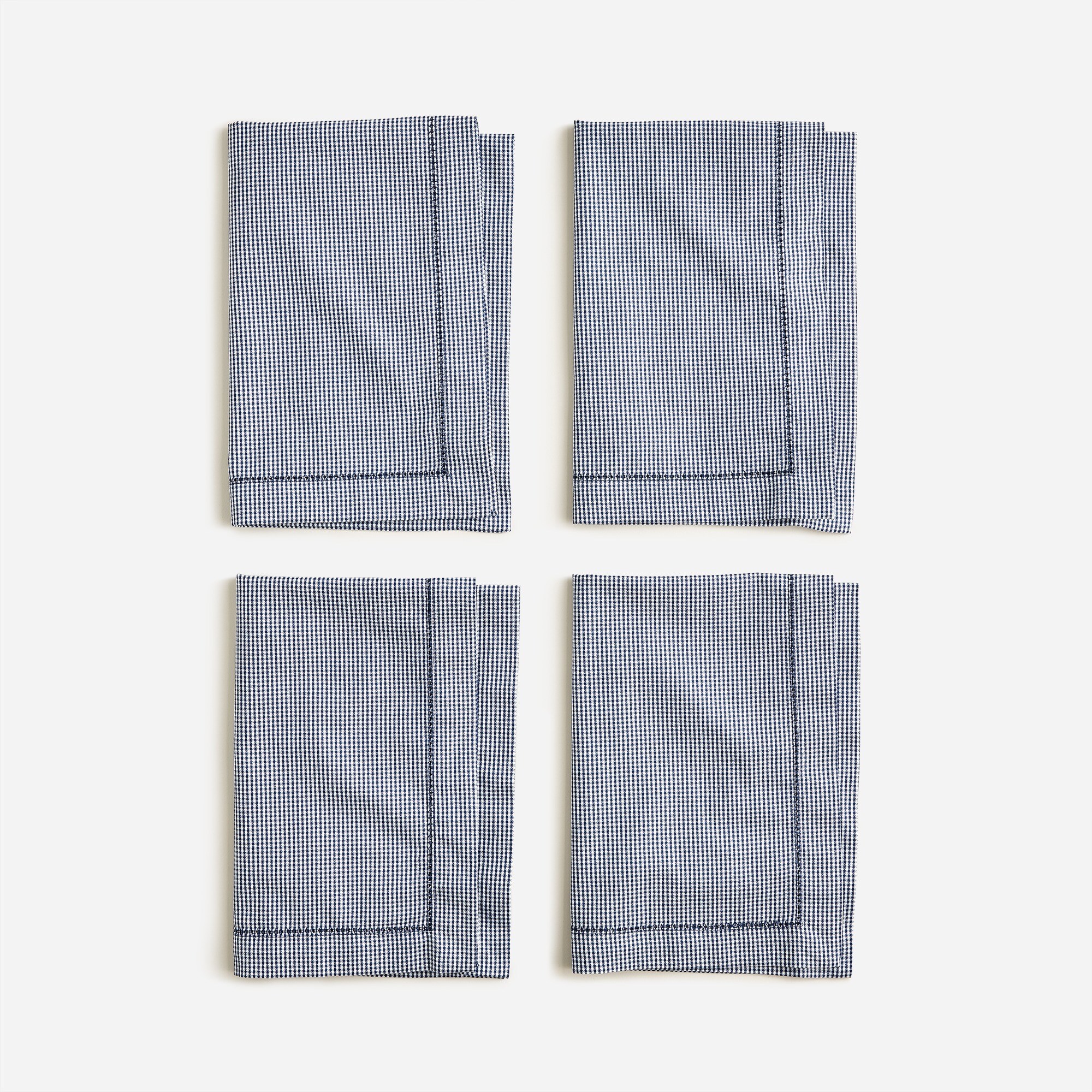 Set-of-four place mats in heritage microgingham