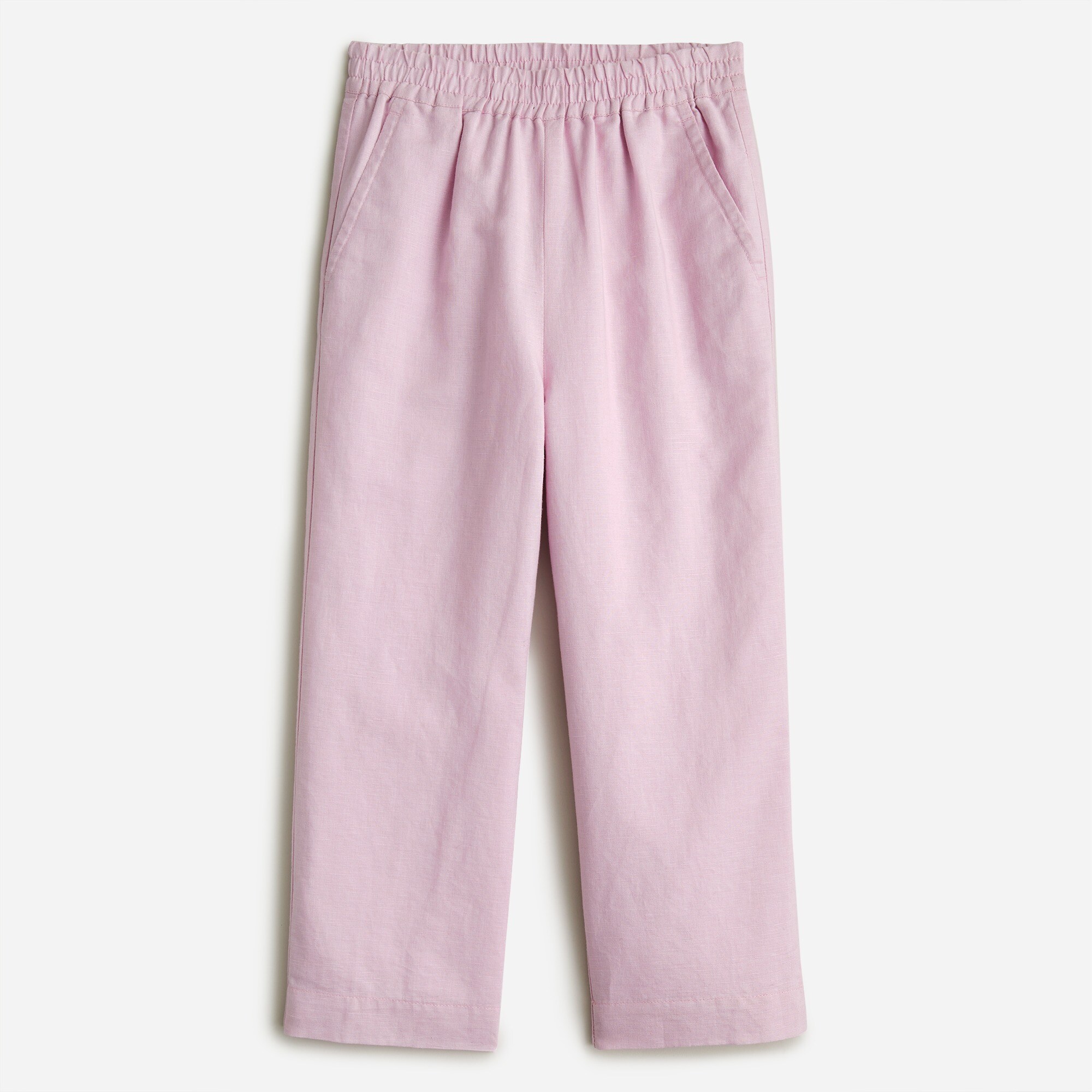 Girls' flared linen trouser