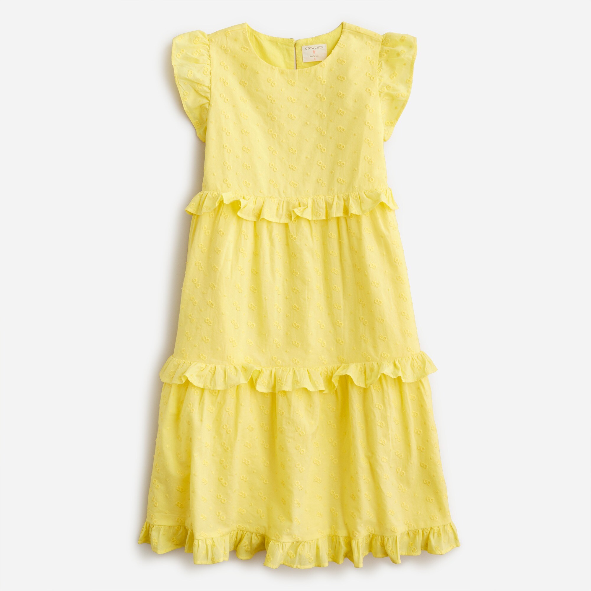  Girls&apos; tiered eyelet dress