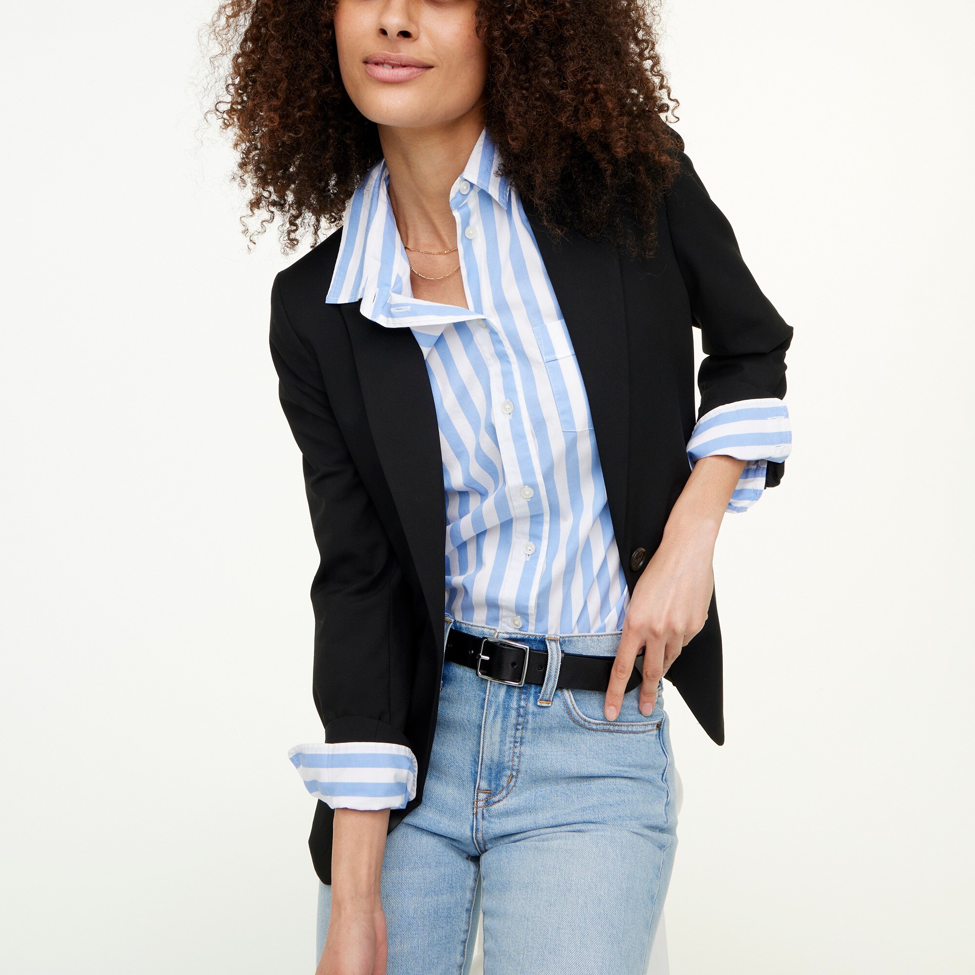 One-button blazer