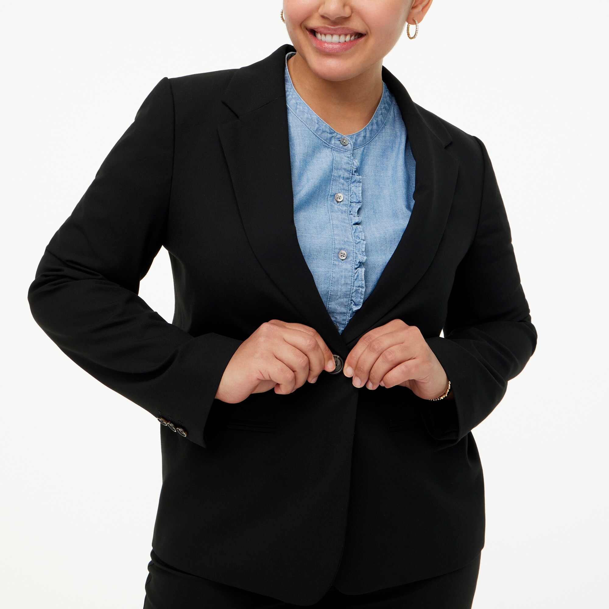 One-button blazer