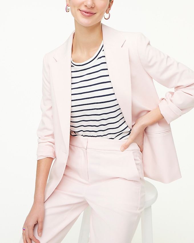 factory: one-button blazer for women, right side, view zoomed