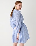 Ruffle-collar mini dress in Liberty&reg; D&apos;Anjo Coast fabric