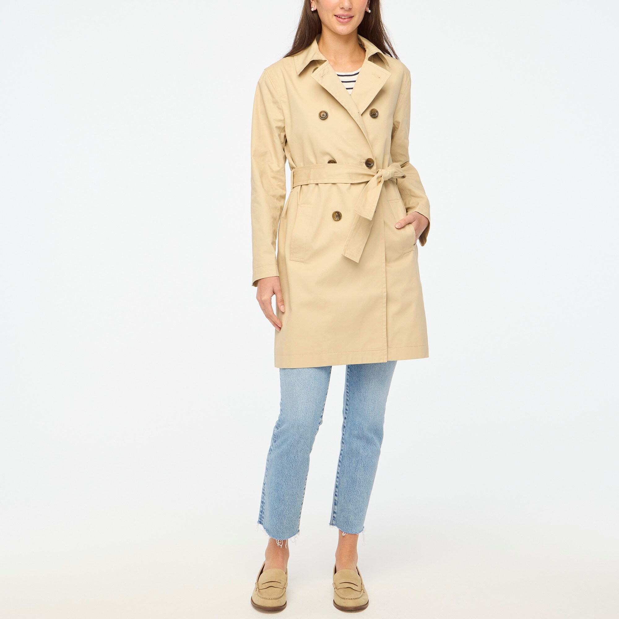womens Petite trench coat